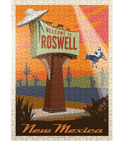 Explore America By Rail Vintage Poster 500-Piece Jigsaw Puzzle For Adults - Premium Quality, Made In USA
