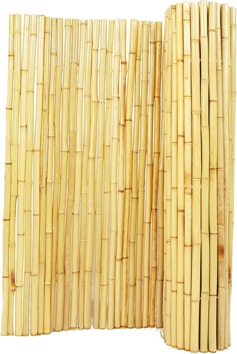 Amazon Com Backyard X Scapes Natural Rolled Bamboo Fence 1in D X