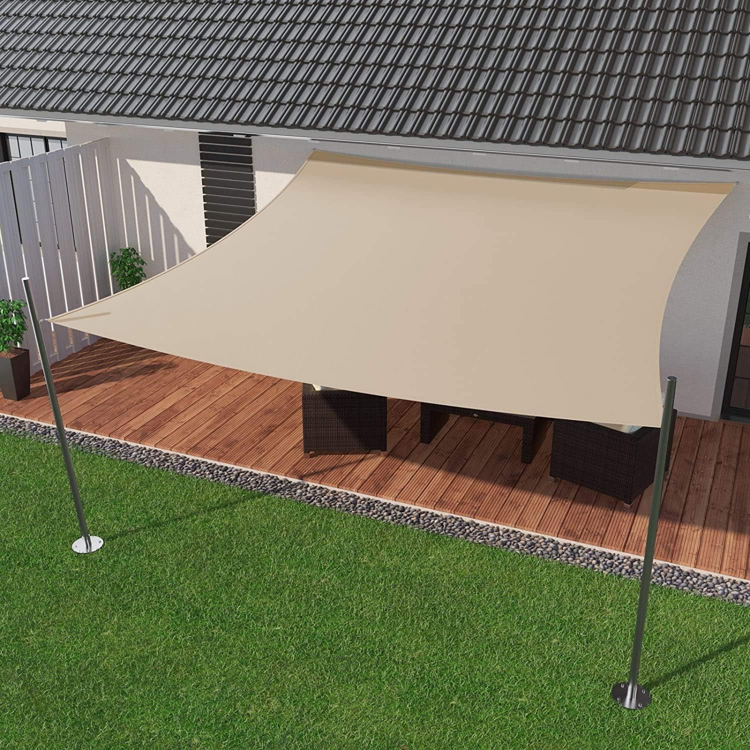 sonnensegel 6x4m wasserabweisend