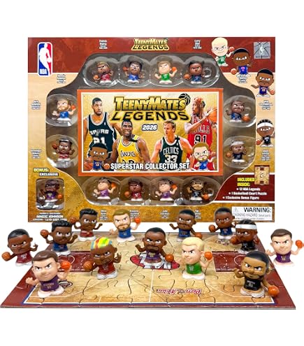 Amazon.com: Teenymates Party Animal 2023 NBA Silver Series 9
