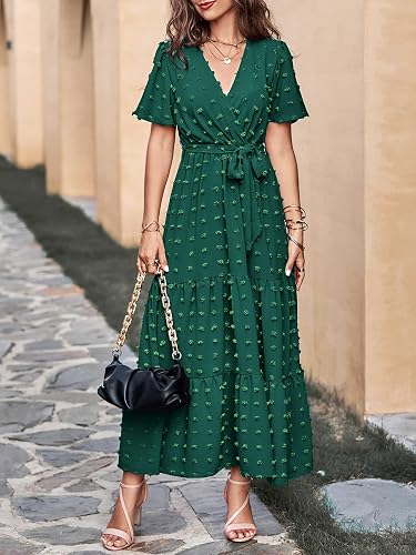 line and dot green maxi dress Line & Dot Hollis Plunging Maxi Dress - Lime Green