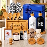 Housewarming Gifts New Home Basket，21-Piece Including Cutting Board, Handwashing Set, and Aromatherapy &ndash; Ideal for Housewarming Gift for Couples, New Home Families, and Closing Gifts for Home Buyers