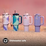 Stanley Quencher H2.0 FlowState 1.2L Periwinkle Shimmer Cold 11H view 6