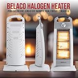 Belaco 1200W Halogen Heater Oscillation Portable Home Office Silver view 2