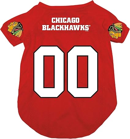 blackhawks dog jersey
