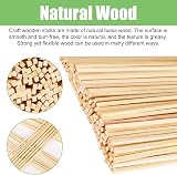 Partideal 120 Pcs Balsa Wood Sticks 300x3x3 mm Natural Dowels DIY Crafts view 3