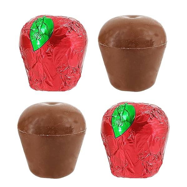 FRUIDLES VALENTINE’S CHOCOLATE NUMBER 1 TEACHER 2-PACK, HOLLOW MILK CHOCOLATE FLAVORED APPLE, 3.75 OUNCES (106G)