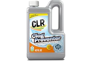 CLR Brands Clog Preventer Monthly Build Up Remover, 42 oz. Bottle, Drain Cleaner, Degrades Oils, Grease, Proteins and Fatty Acids, Safe for All Pipes and Septic Systems