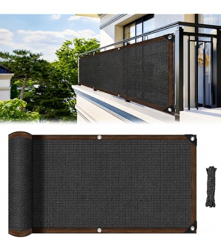 Alion Home Elegant Windscreen Privacy Screen for Deck, Pool, Railing, Backyard Deck, Patio, Fence, Porch