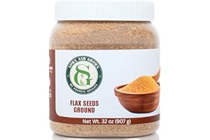 SOWNANDGROWN Sown and Grown Ground Flaxseed- 2lb, 32oz | Premium Quality Plant-Based Protein and Vegan Omega-3 with Fiber, Perfect for Smoothies, Finely Milled Flax seeds, Flax Seed Ground