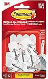 Command Wire Hooks Value Pack, Small, White, 9-Hooks (17067-9ES)