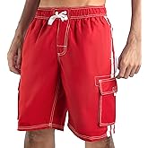 Kanu Surf Mens Barracuda Swim Trunks (Regular & Extended Sizes)