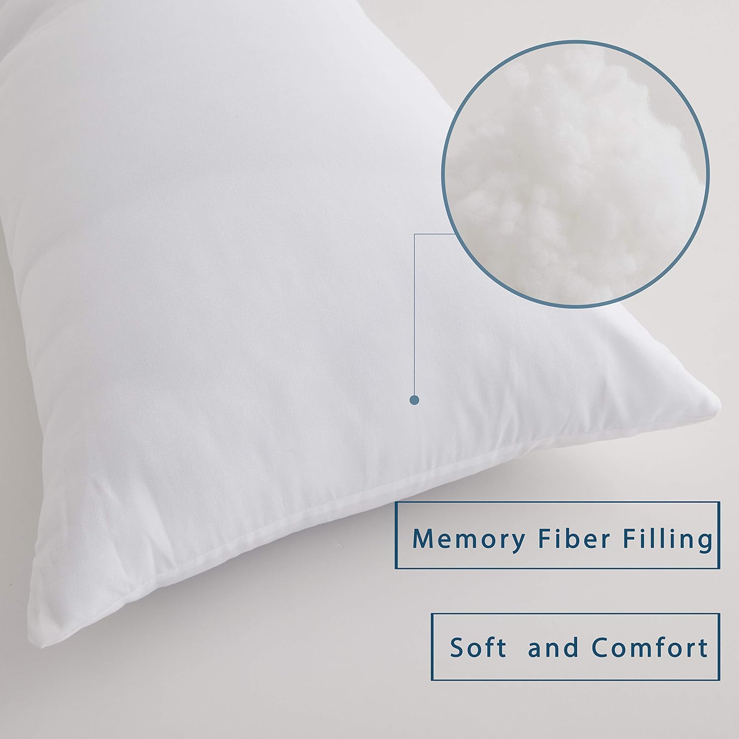 ELNIDO QUEEN Full Body Pillow Insert, Soft Large Long Bed Pillow for Adults - Side Sleeper Pillow Breathable (20 x 54 inch): Home & Kitchen