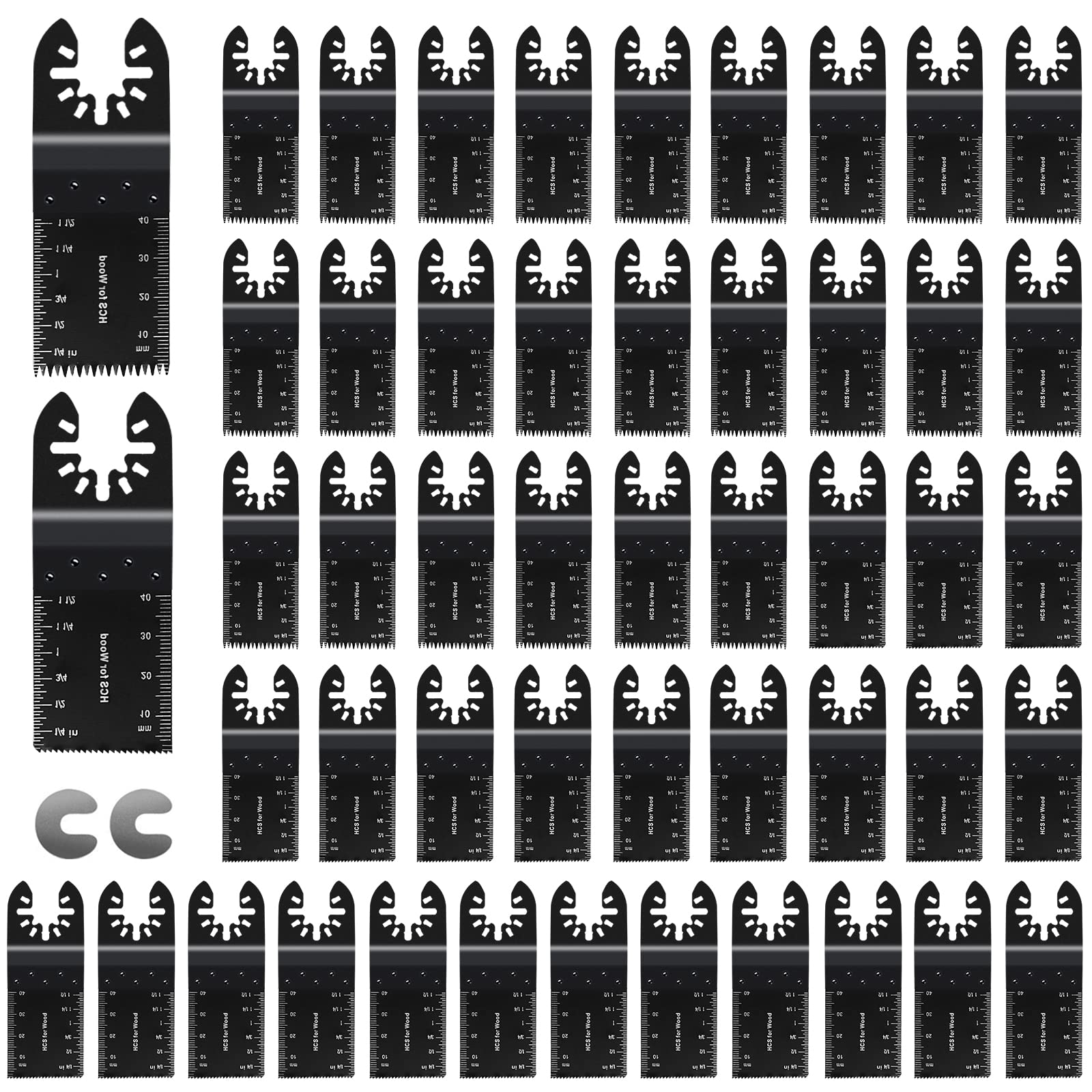 CONNOO 50 Pack Oscillating Saw Blades, Multitool