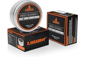 AWEASROY Griddle Seasoning for Blackstone and Cast Iron and Carbon Steel Seasoning, Maintain a Cleaner Non-Stick Skillet, 7 Ounce(2 Packs)