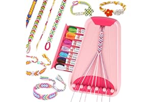 Rdfmy Friendship Bracelet Making Kit for Girls, Arts and Crafts Bracelets String Maker Kit for Kids Ages 8-12 Christmas Birthday Gifts
