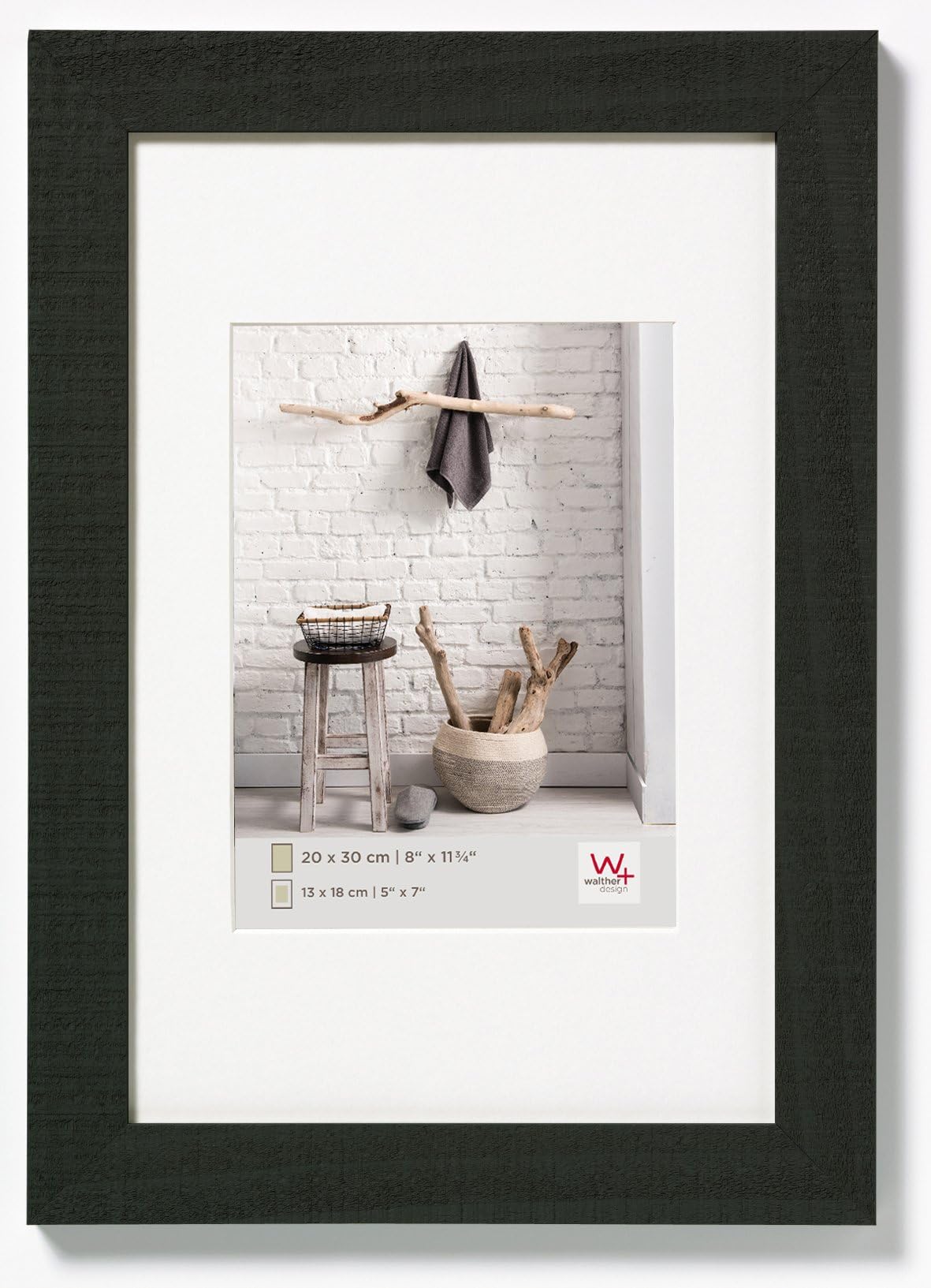 Walther design HO070B Home wooden picture frame, 19.75 x 27.50 inch (50 x 70 cm),black