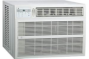 PerfectAire 3PACH18000 18,500/18,200 BTU Window Air Conditioner with Electric Heater, 208/230V, 700-1,000 Sq. Ft. Coverage