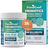 Probiotics for Men and Women, 100 Billion CFU, 26 Unique Strains, Men's and Women's Probiotic and Prebiotics Support Digestive Health, Gut Wellness, Energy, Mood, Immune, PH Balance (30 Caps)