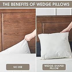 RUJIPO Full Size(54"x10"x6") Bed Wedge Pillow for