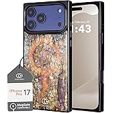 Cocomii Retangle Case for iPhone 17 Pro, Compatible with MagSafe, Eclipse Abalone Shell
