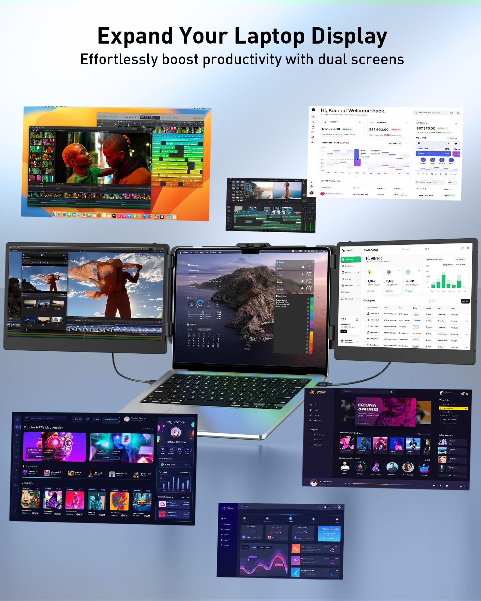 Mua MarsMyth S2 14-inch Laptop Screen Expander, 1920x1080 IPS Display ...