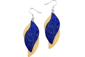 MALL OF STYLE Red & Black Earrings for Women - Green & Gold Earrings - Cheer Jewelry - Baseball, Football