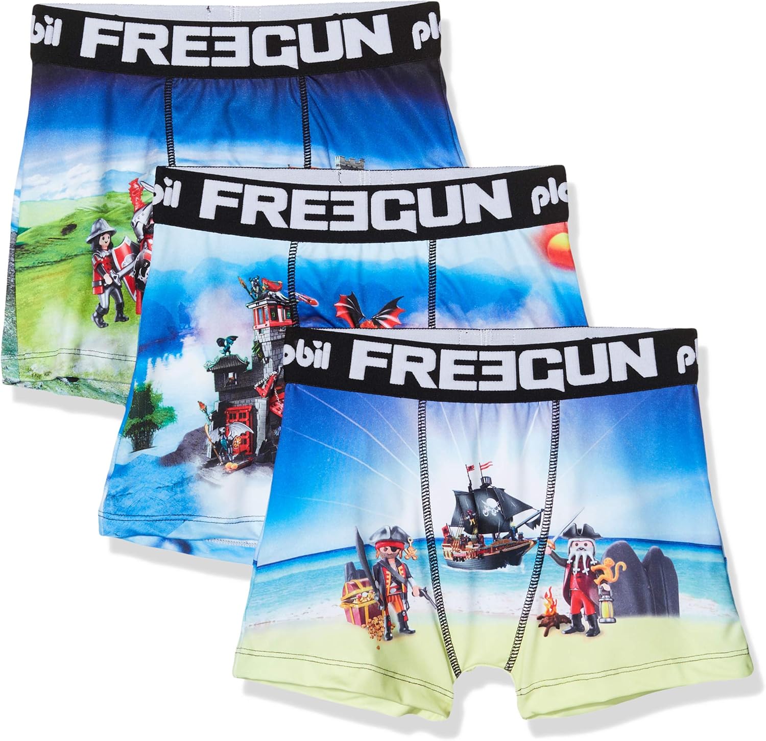 FREEGUN Slip (Lot de 3) Garçon Amazon.fr Vêtements et accessoires