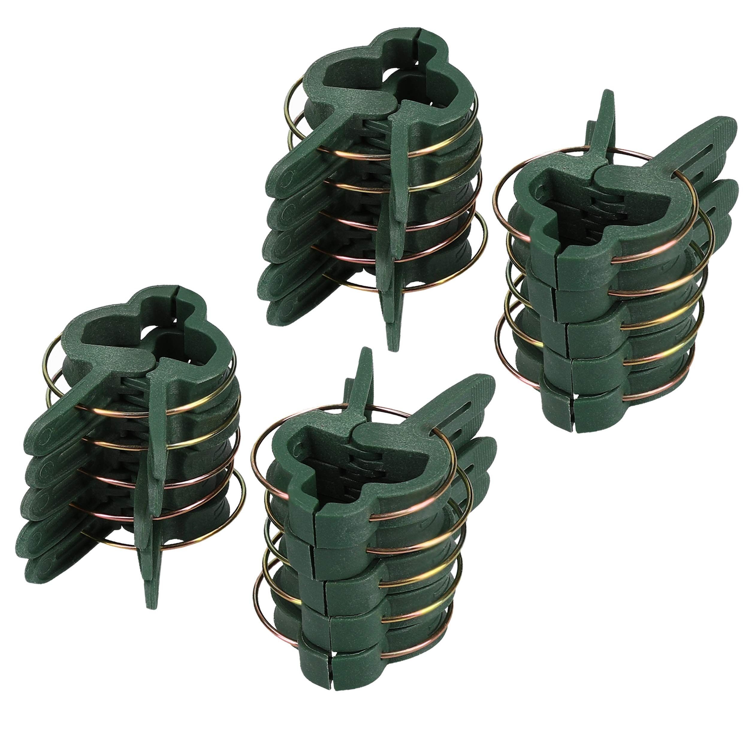 mumbi 300 x Plant Clips Plant Clips Plant Holder Plant Ties in Small Garden Green