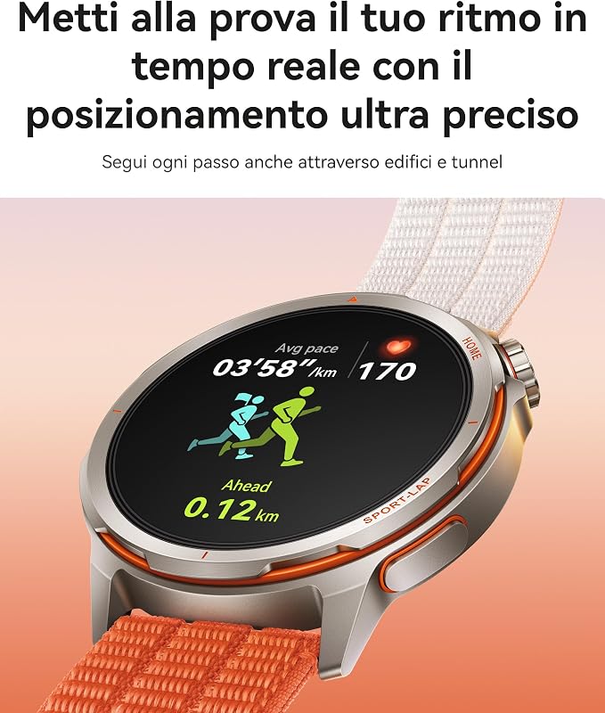 WATCH GT Runner 2 Smartwatch per Uomo, fino a 14 Giorni, Arancione