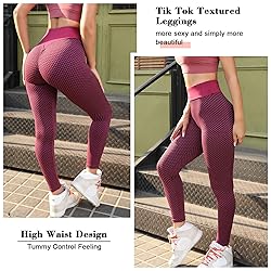 ViCherub Womens Leggings Butt Lifting, Tiktok Peach