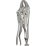 IRWIN VISE-GRIP Locking Pliers with Wire Cutter, 5-Inch, Curved Jaw (902L3)