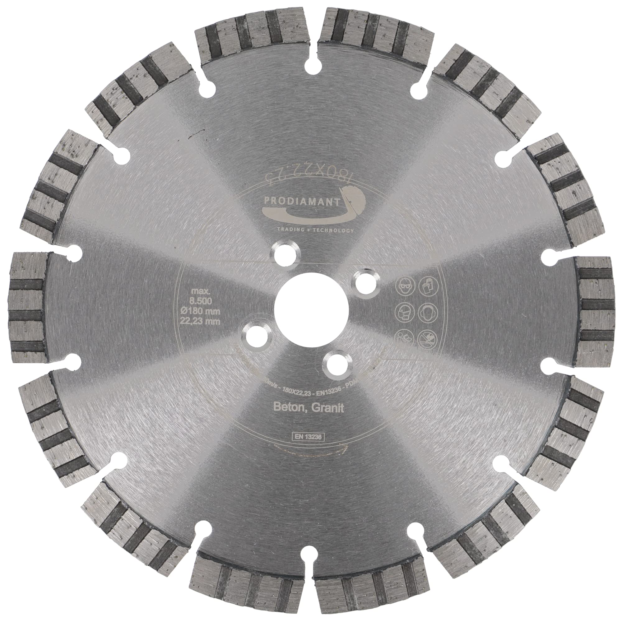 PRODIAMANT Diamond Saw Blade concrete 180 mm 7" suitable for Lamello diamond cutting disc 180mm for window milling