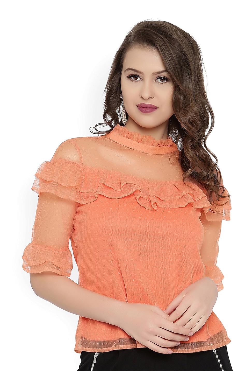 rare women orange top (ep2050a)