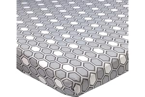 Abstract Jersey Cotton Knit Cradle Sheets - Ultra Soft Cradle Sheets Fitted 18" x 36" for Boys Girls Baby - Universal - Snug 