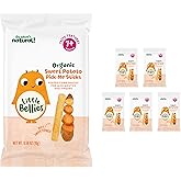Little Bellies Organic Sweet Potato Pick-Me Sticks Baby Snack (Pack of 5 x 0.56 oz Individual Packs)