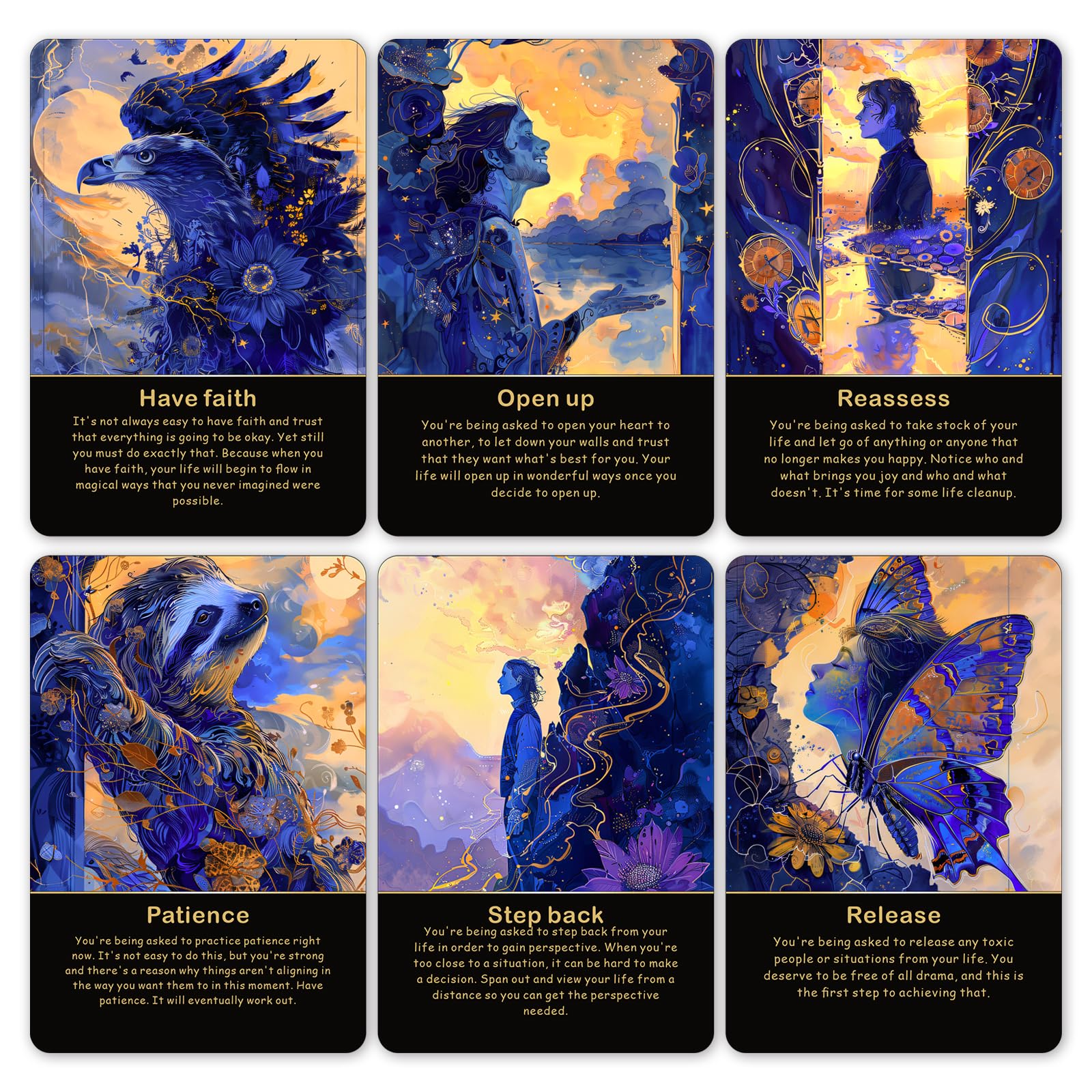 Akashic Oracle Cards, 75 Energy Healing Oracle Cards for Beginners, Advanced Readers, Reveal Soul Purpose, Clear Karmic Blocks, Spiritual Guidance Tarot Alternative