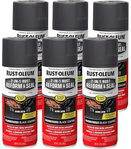 Rust-Oleum Peel Coat 6-Pack – Semi-Gloss Black Peelable Rubber Coating For Automotive Trim & Customization