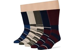 7BIGSTARS KINGDOM Men Diabetic Non-Binding Fashion Cotton Socks-5 Pack Large/XL