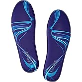 ISQFIQ Memory Foam Inserts for Women Thin 8MM Total Low Profile Design for Foot Pain Relief All Day Comfort Replacement Insoles for Work Boots Sneakers Flats