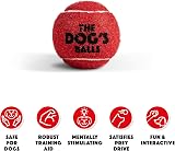 The Dog's Balls Dog Tennis Balls Red Small 6-Pack Non Abrasive Felt view 2