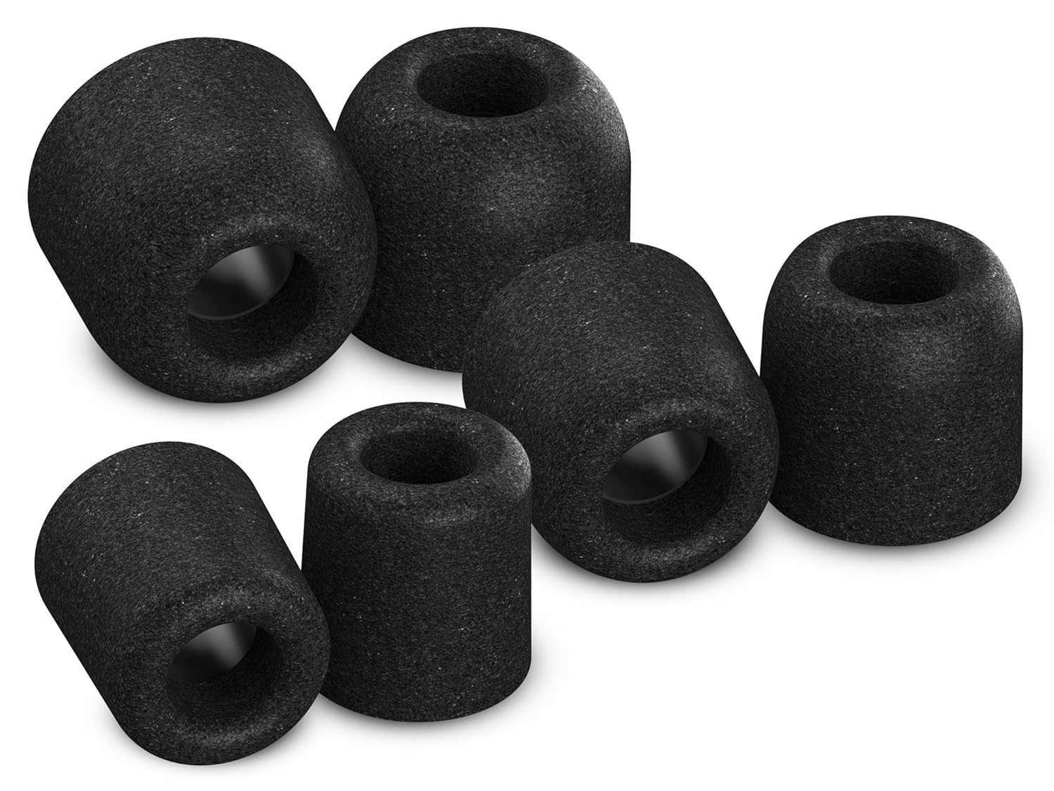 Comply Isolation T-500 Memory Foam Earphone Tips, Noise Cancelling Soft Replacement Earbud Tips, Secure Fit (S/M/L, 3 Pair)