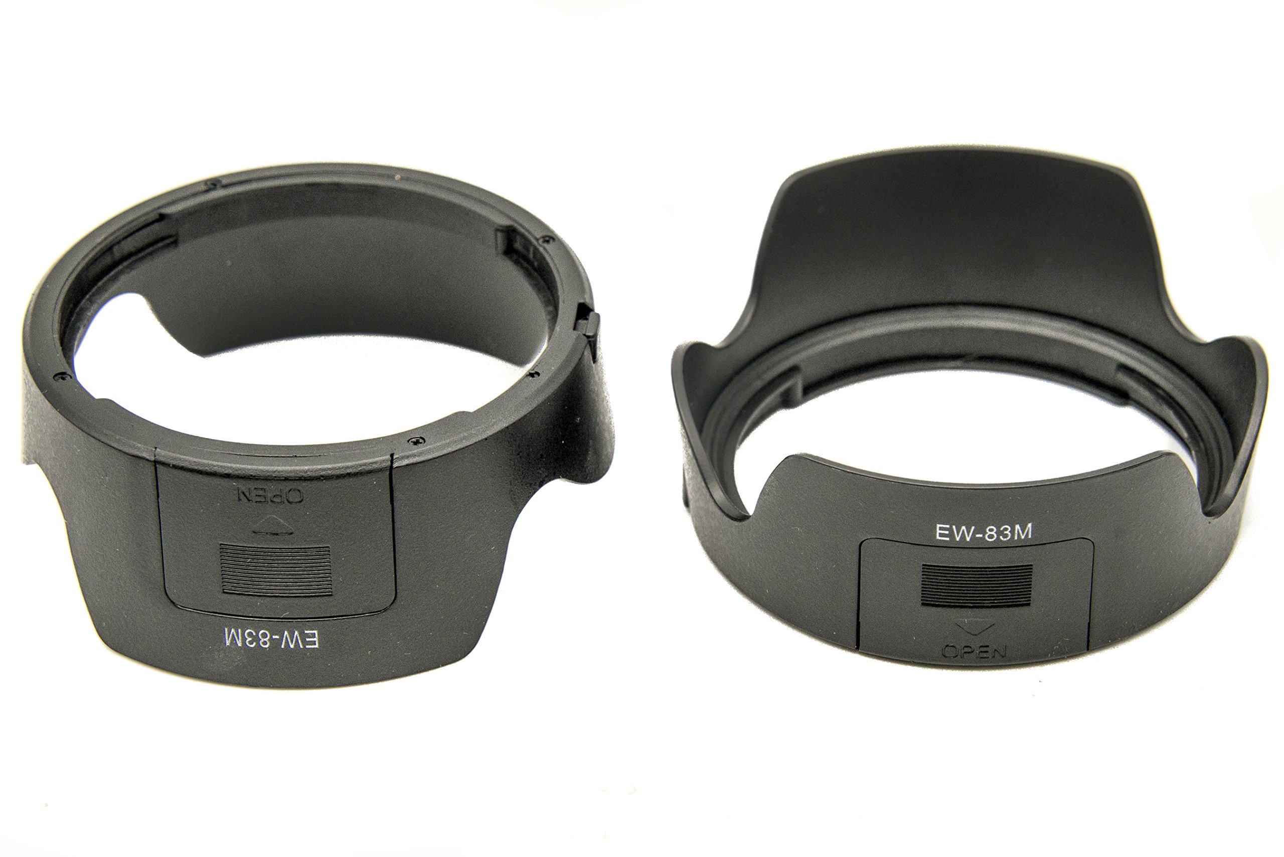 PROtastic Replacement EW-83M EW83M Petal Lens Hood *** 2 PACK *** For Canon EF 24-105mm f/3.5-5.6 IS STM & EF 24-105mm f/4L IS II USM Lenses