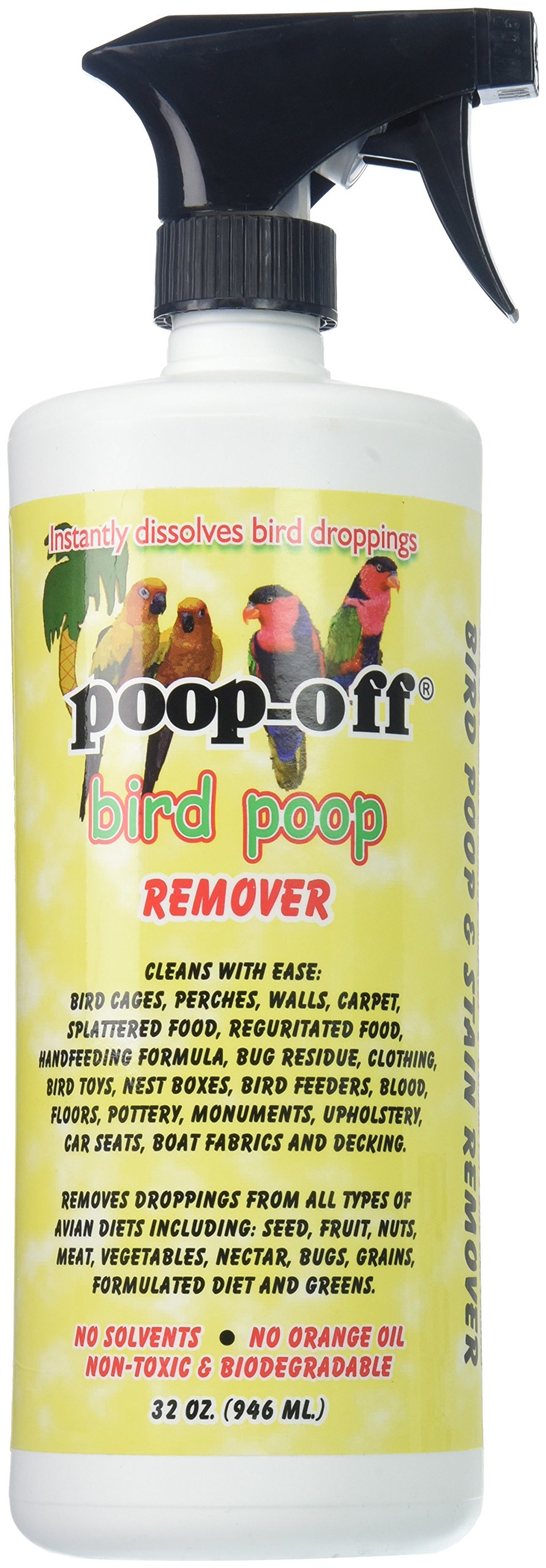 Poop-Off Bird Poop Remover Sprayer, 32-Ounce