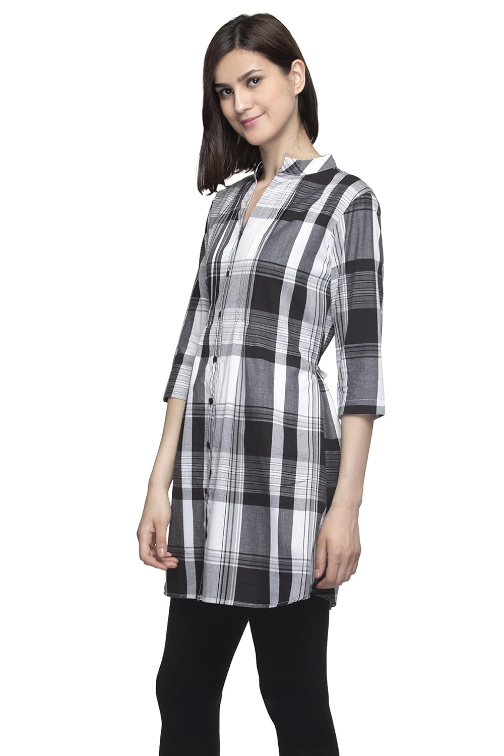 one femme women's cotton dress (black)