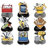 9 PCS Tools Honeycomb Centerpieces Tools Table Decorations Table Topper for Tools Party Decorations Birthday Party Supplies