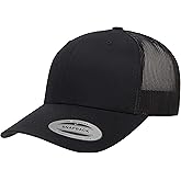 Yupoong Men's YP Classics Retro Trucker Hat, Black, One Size