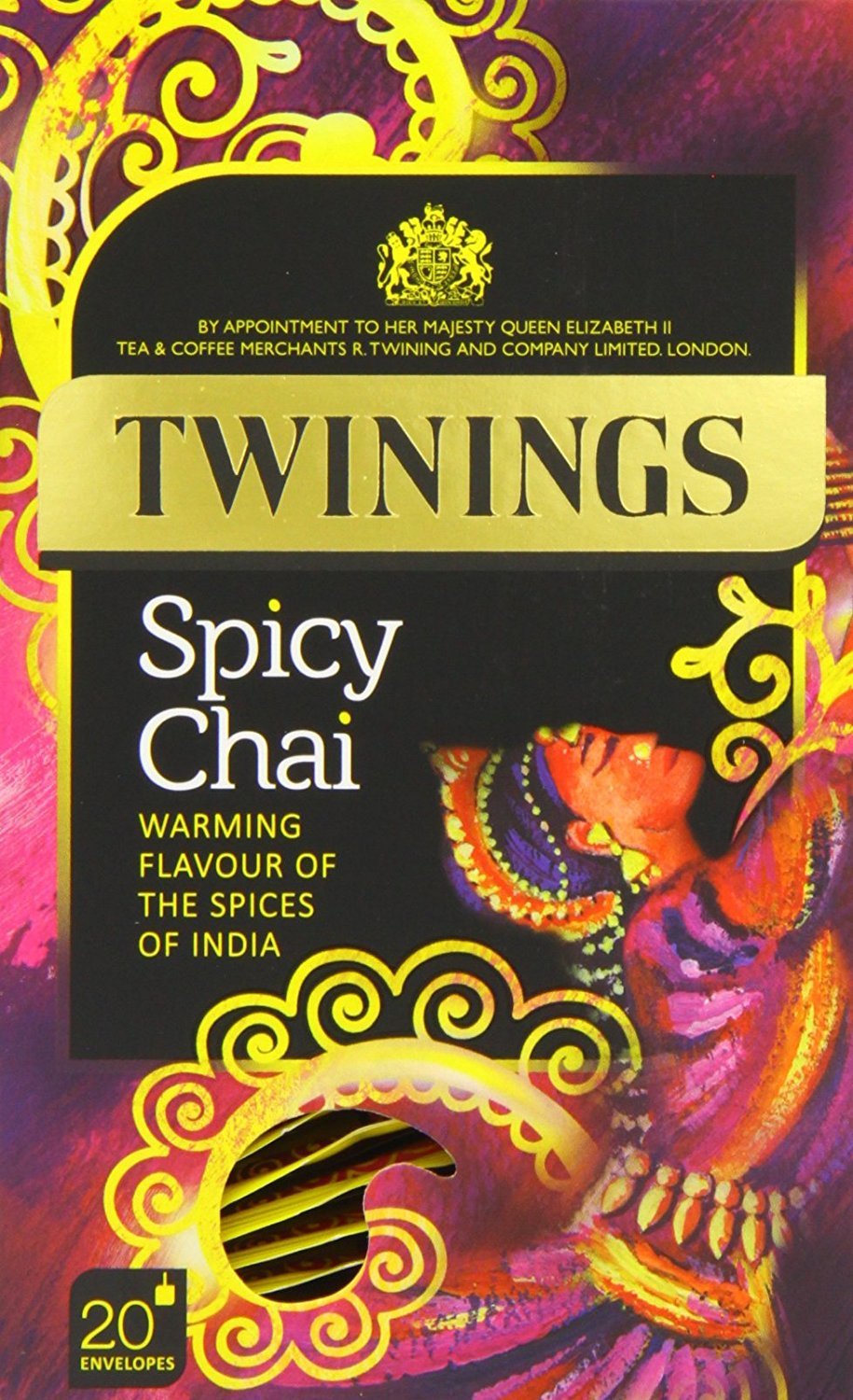 Twinings Spicy Chai 50 Tea Bags (Pack of 4, total 200 Tea Bags)