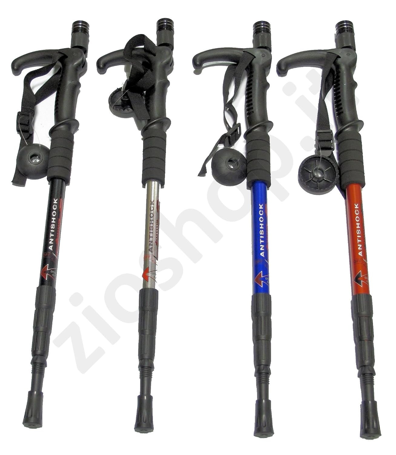 Bastone Da Trekking Gipron Gran Paradiso – Regolabile In Alluminio, Da 63 A 135 Cm, Peso 265 G, Impugnatura In Gomma E Puntale In Tungsteno