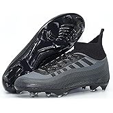 KIUSMETY Soccer Cleats for Mens Womens Lace-Up Indoor Professional Training Turf Football Boots High Ankle Baseball Shoes